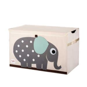 Opbevaringskasse med låg - Elefant
