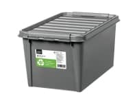 Opbevaringskasse SmartStore™ Recycled 45 grå - 47 ltr. med låg 59x39x31 cm - (1 stk.)