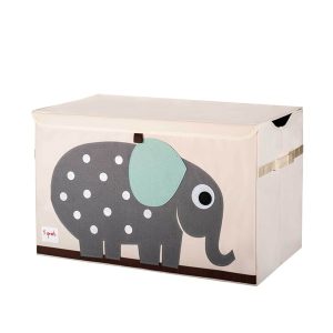 3 Sprouts Opbevaringskasse med låg, Elephant