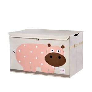 3 Sprouts Opbevaringskasse med låg, Hippo