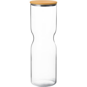 Alfredo opbevaringsboks med låg 2 liter, glas/gul
