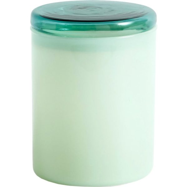 Borosilicate opbevaringsglas, 35 cl, jadegrøn