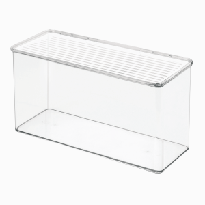 iDesign - Opbevaringskasse - Transparent - B: 34cm D: 14,7cm H: 18cm - Karoline