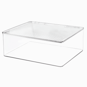 iDesign - Opbevaringskasse - Transparent - B: 34cm D: 28,7cm H: 13cm - Karoline