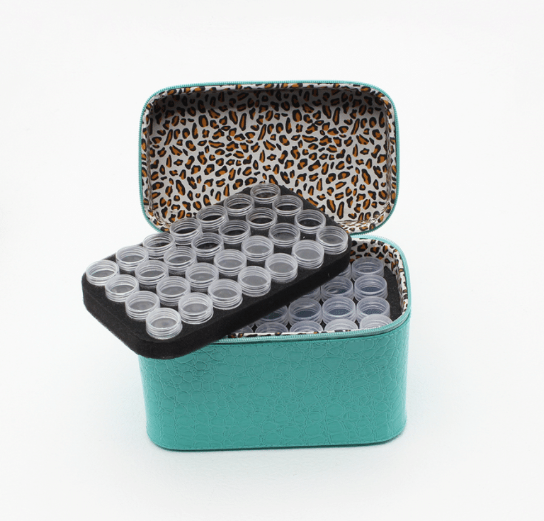 Smart opbevaringsboks med 84 bøtter - Lyserød