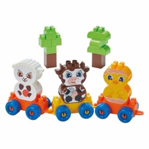 Abrick Ecoiffier Farm Animals Block Train - 250 pieces.