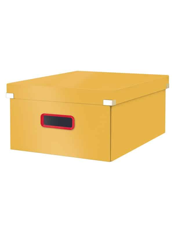 Leitz Click & Store Cosy stor opbevaringsboks Varm gul