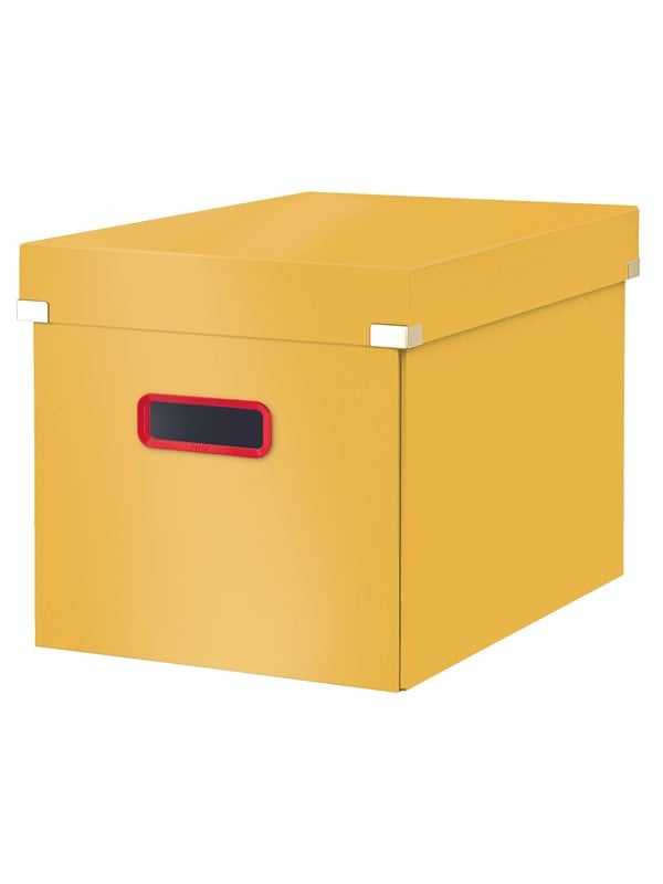 Leitz Cosy Click & Store Cube stor opbevaringsboks Varm gul
